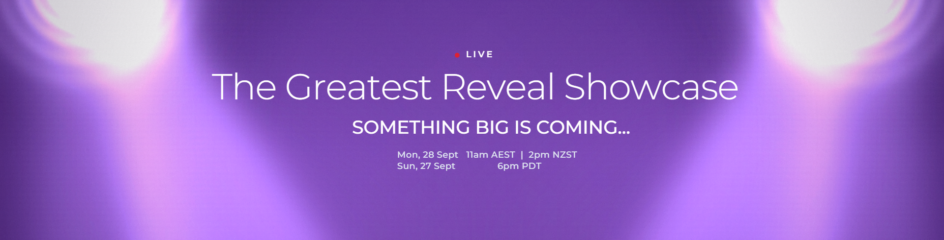 Event banner